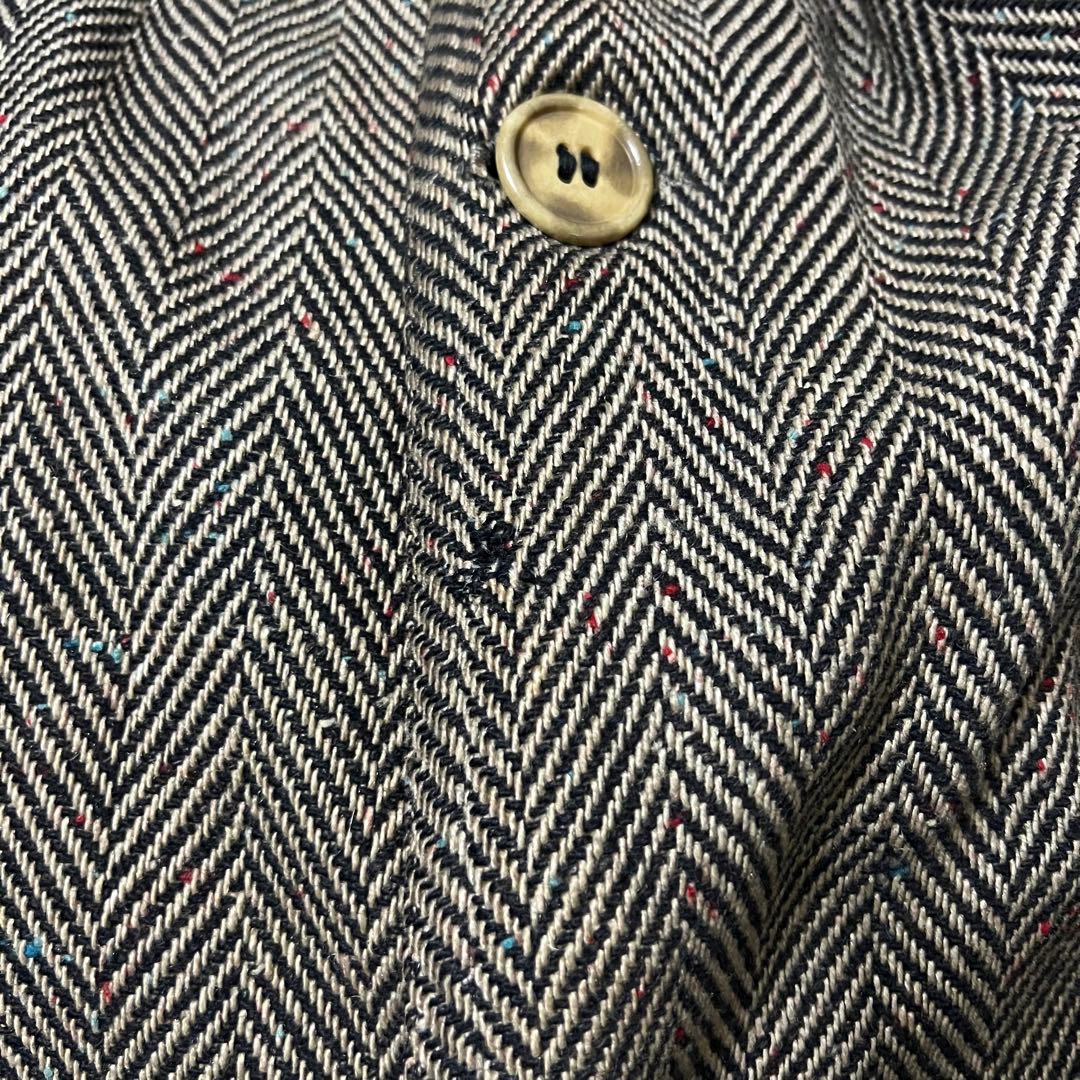 40s french vintage ドネガルツイード コート リバーシブル