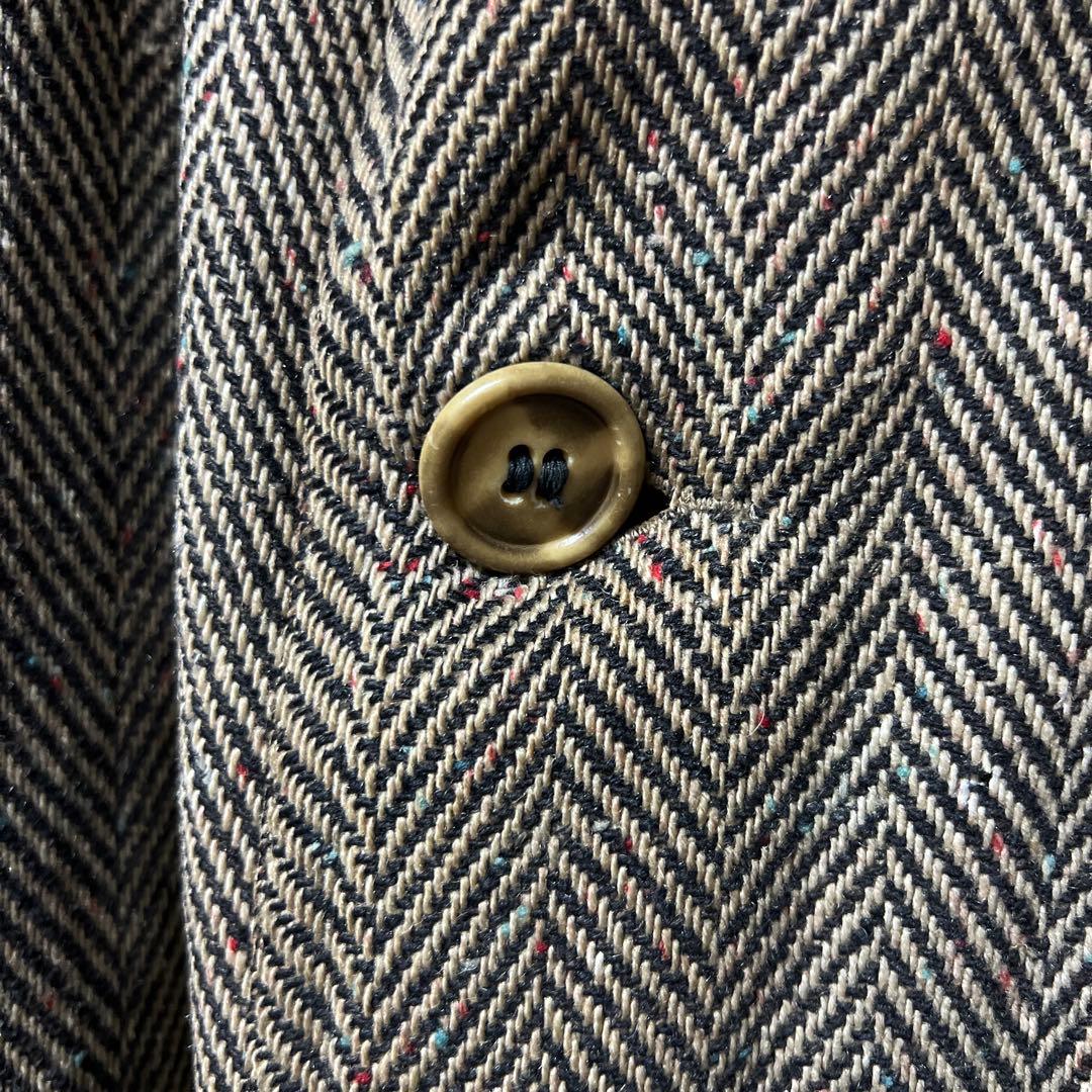 40s french vintage ドネガルツイード コート リバーシブル