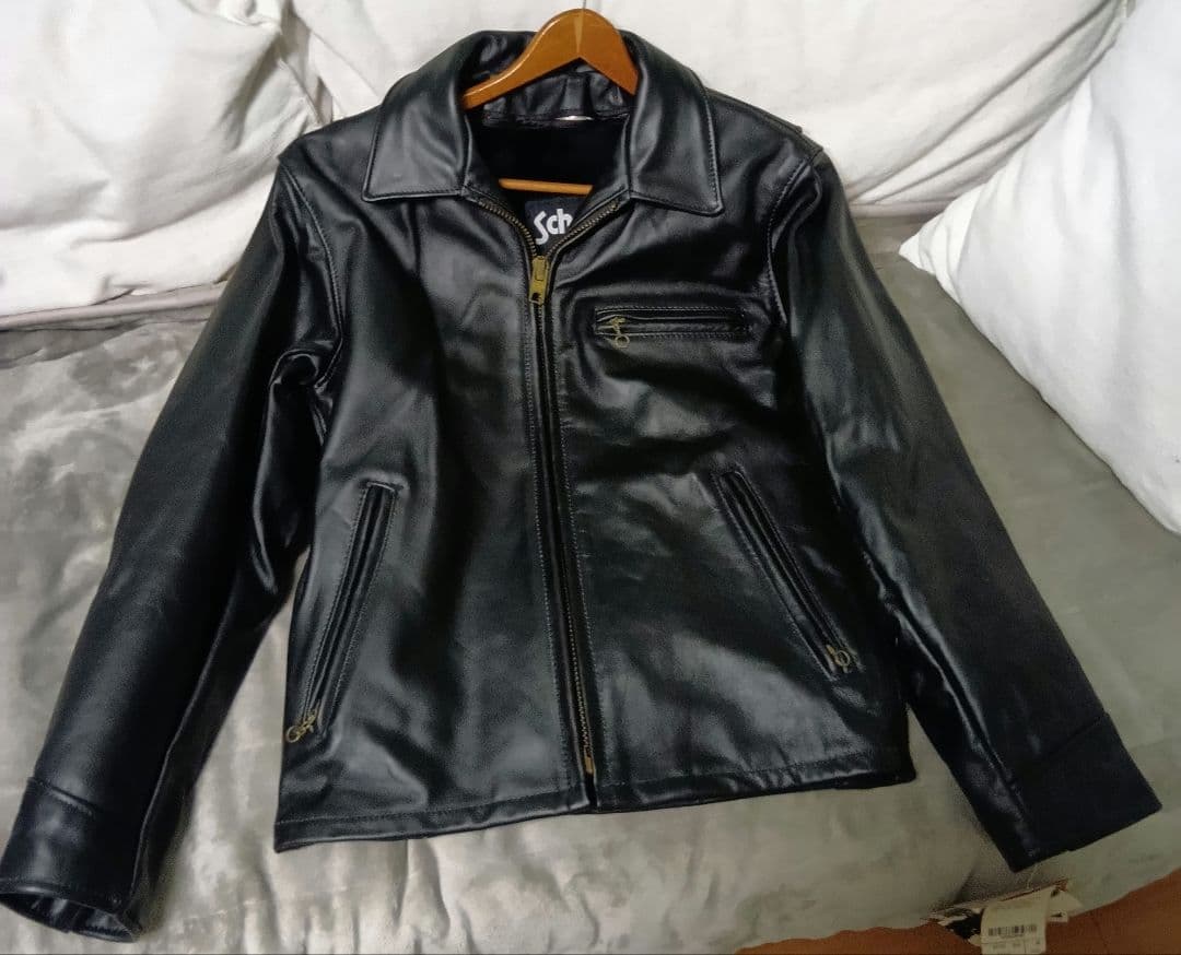 【未使用タグ付き】 Schott AT101 革ジャン レザー ジャケット