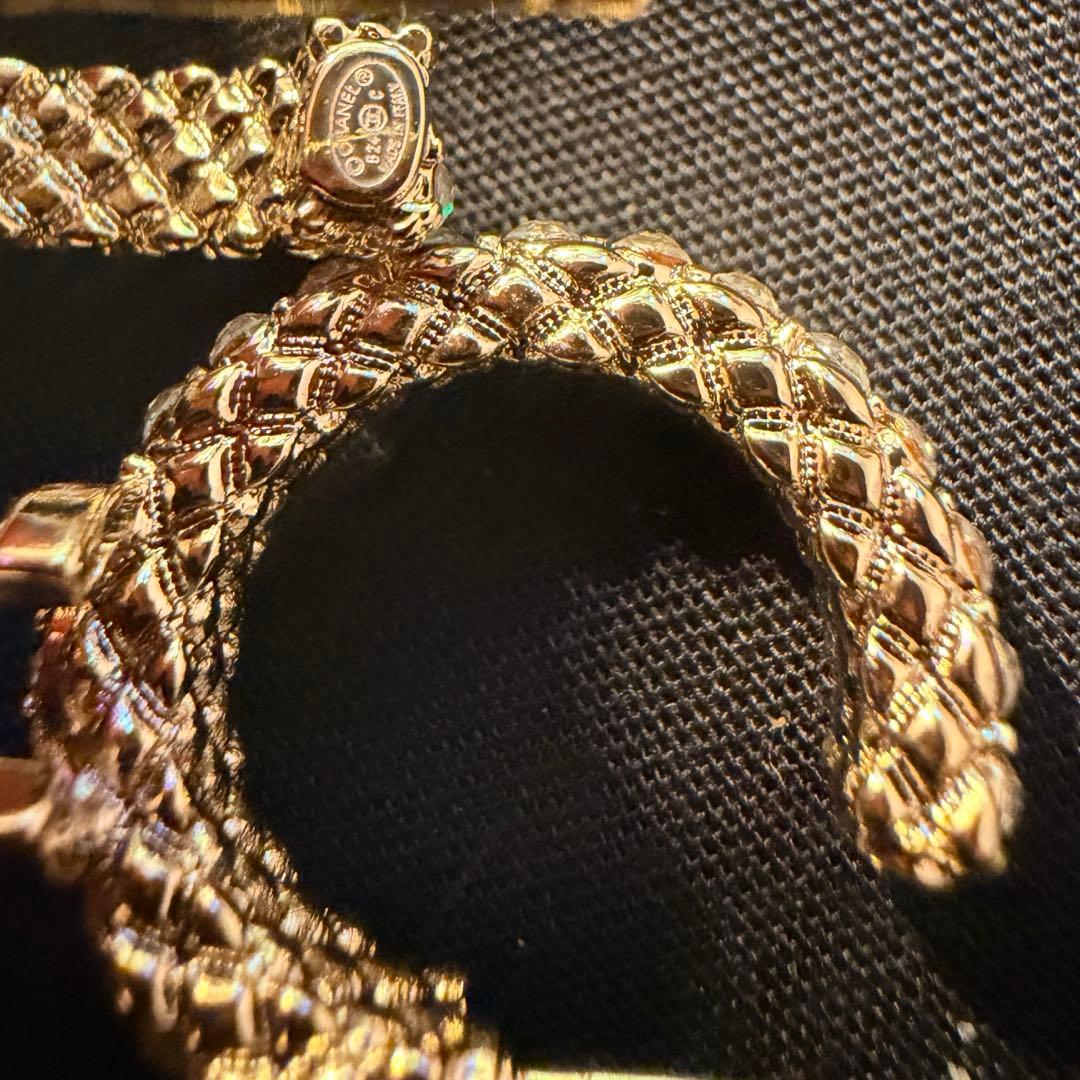 キャンセルの為大幅値引き　　包装済み　本体のみ　シャネル　フープピアス　24C