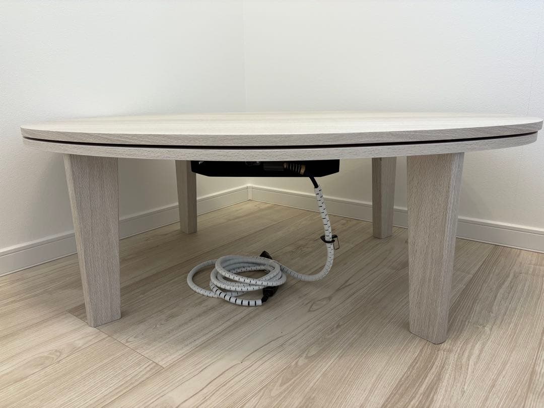 【美品】RASIK 楕円形こたつ 105×75cm テーブル+ 掛け布団