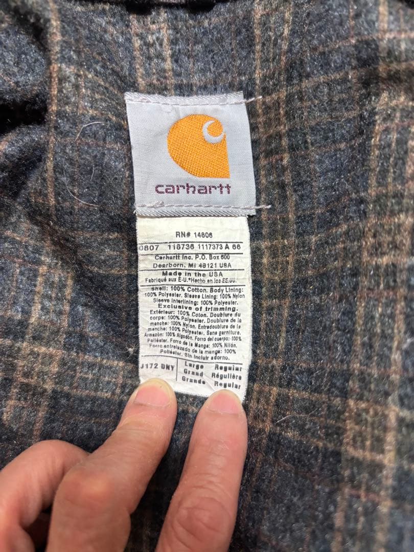 カーハート　デトロイトジャケット　企業ロゴ　バドワイザー