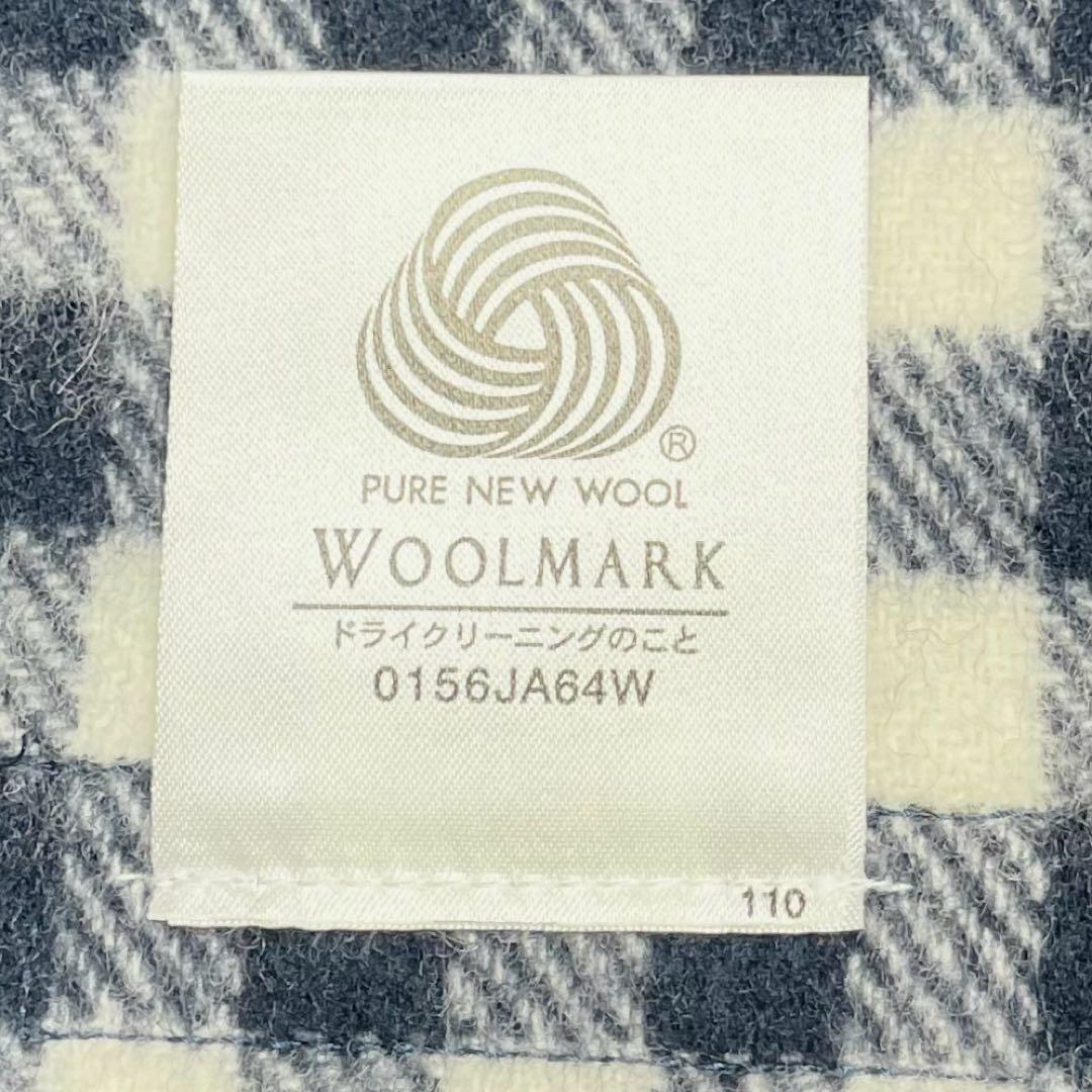 【未使用級】バーバリー　大判マフラー・ストール・膝掛け・ブランケット・ロゴ刺繍