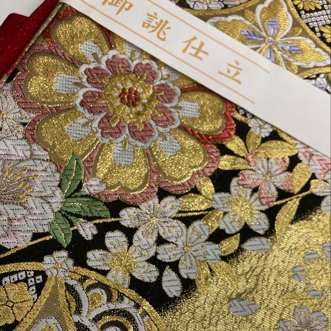 美品⭐︎京都きもの友禅⭐︎赤花柄振袖 正絹 一式セット⭐︎