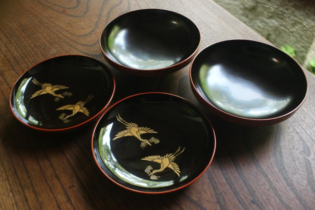 時代逸品！極上七宝文縁に優美な金銀雲蒔絵の映えるお椀2点（検輪島塗蒔絵椀雑煮椀