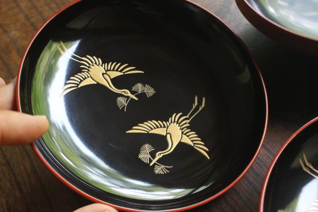 時代逸品！極上七宝文縁に優美な金銀雲蒔絵の映えるお椀2点（検輪島塗蒔絵椀雑煮椀