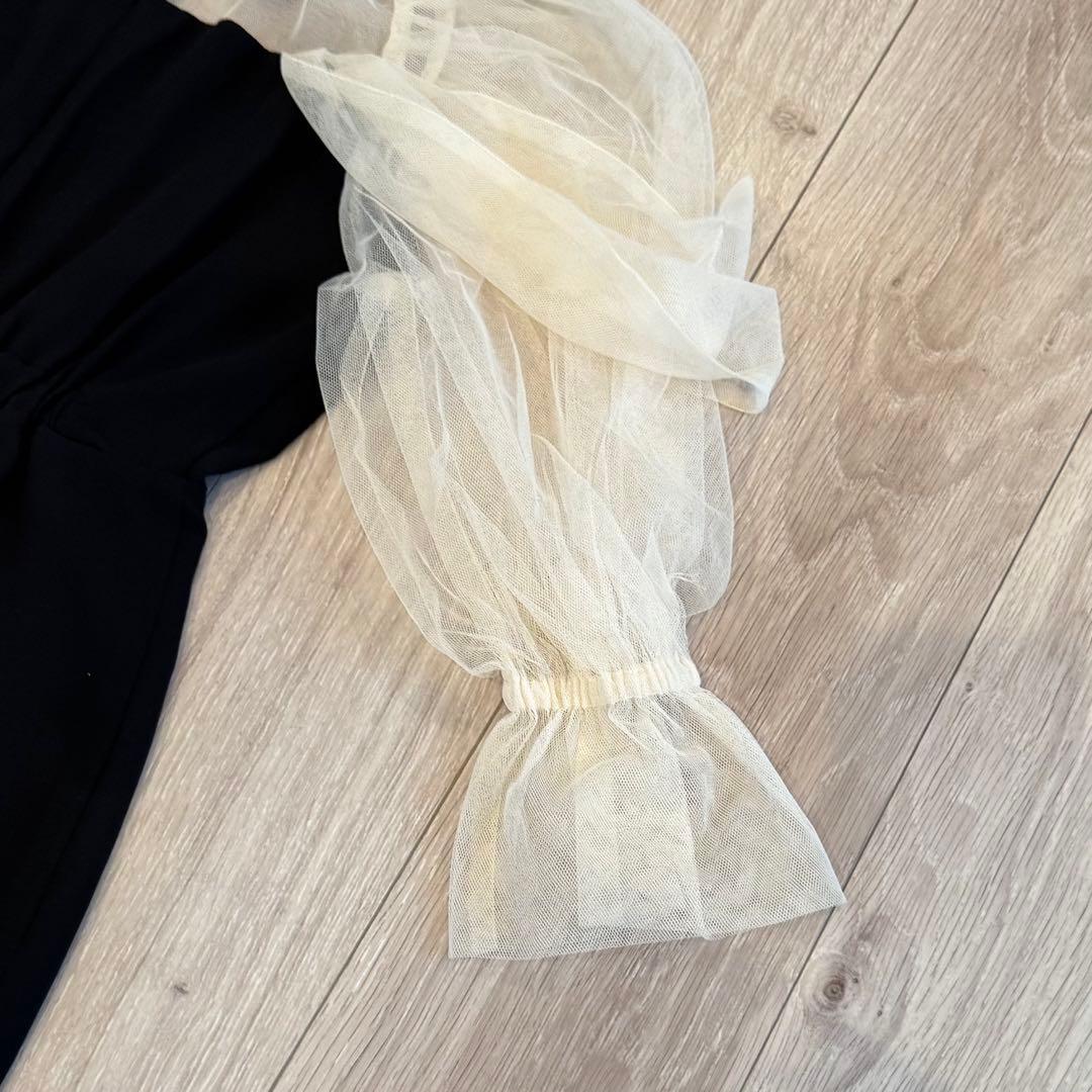 atlo ワンピース ドレス チュール オフショルダー フォーマル Mサイズ