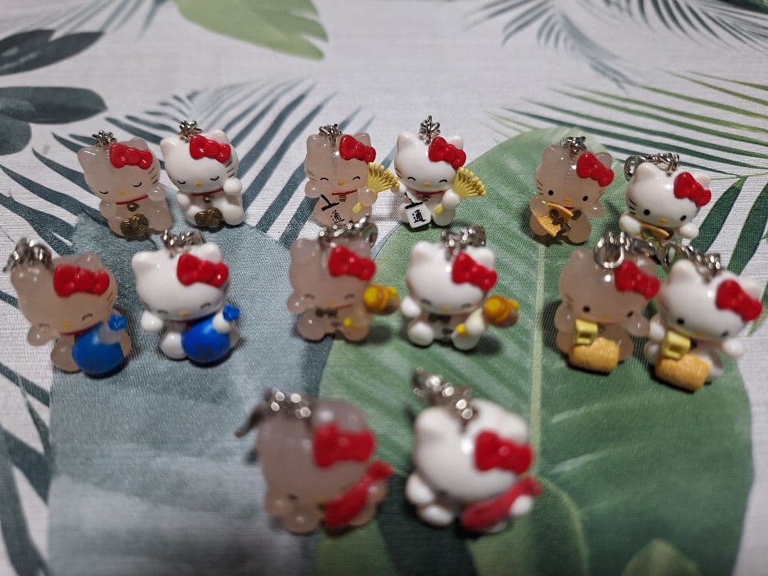 ハローキティ☆招福マスコットアクセサリーコレクション20種☆全種☆七福神☆招き猫
