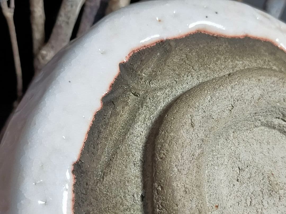 ♥美濃焼♥　志野　茶碗　⑤　在銘　茶道具　骨董　古玩