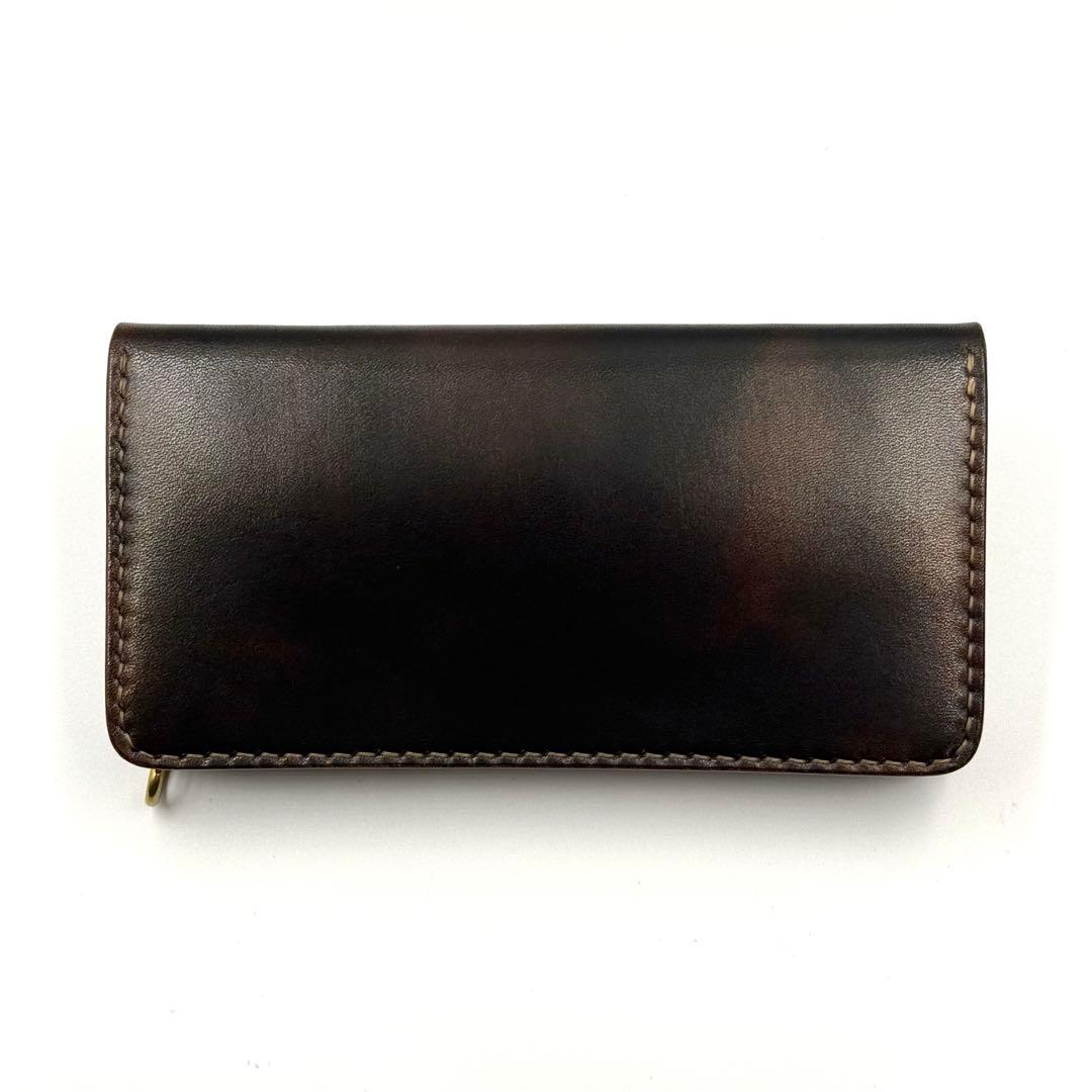 トラッカーウォレット(エイジングブラック)ヴィンテージタイプ　タロンジッパー