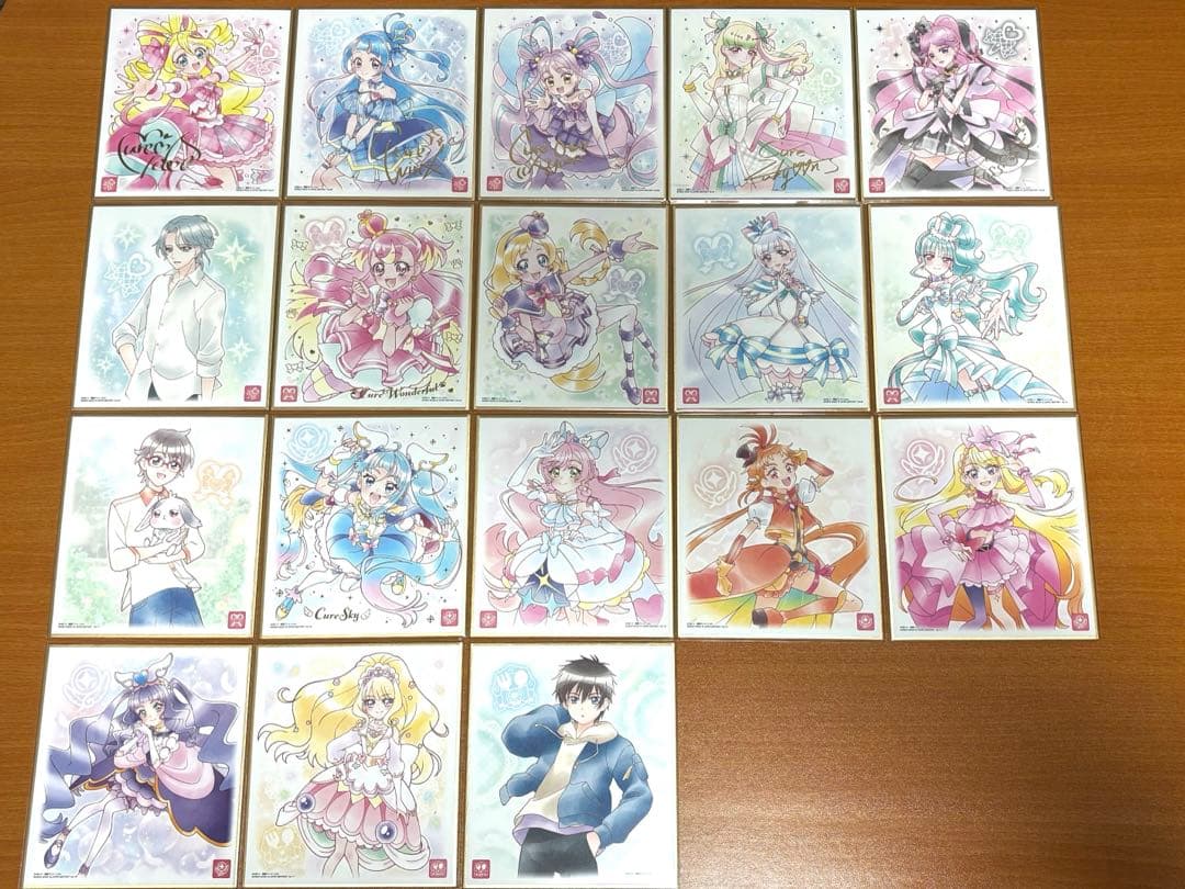 プリキュア 色紙ART7 全18種　コンプリートセット