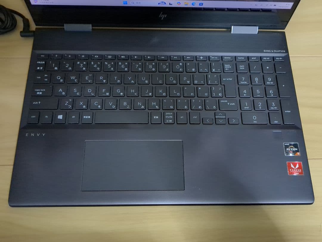 Windowsノート本体 HP ENVY x360 15-ds Ryzen 5 8GB ssd 256GB
