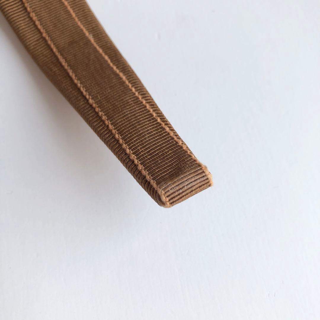 極美品✨フェラガモ ferragamo カチューシャ ヴァラリボン　ブラウン