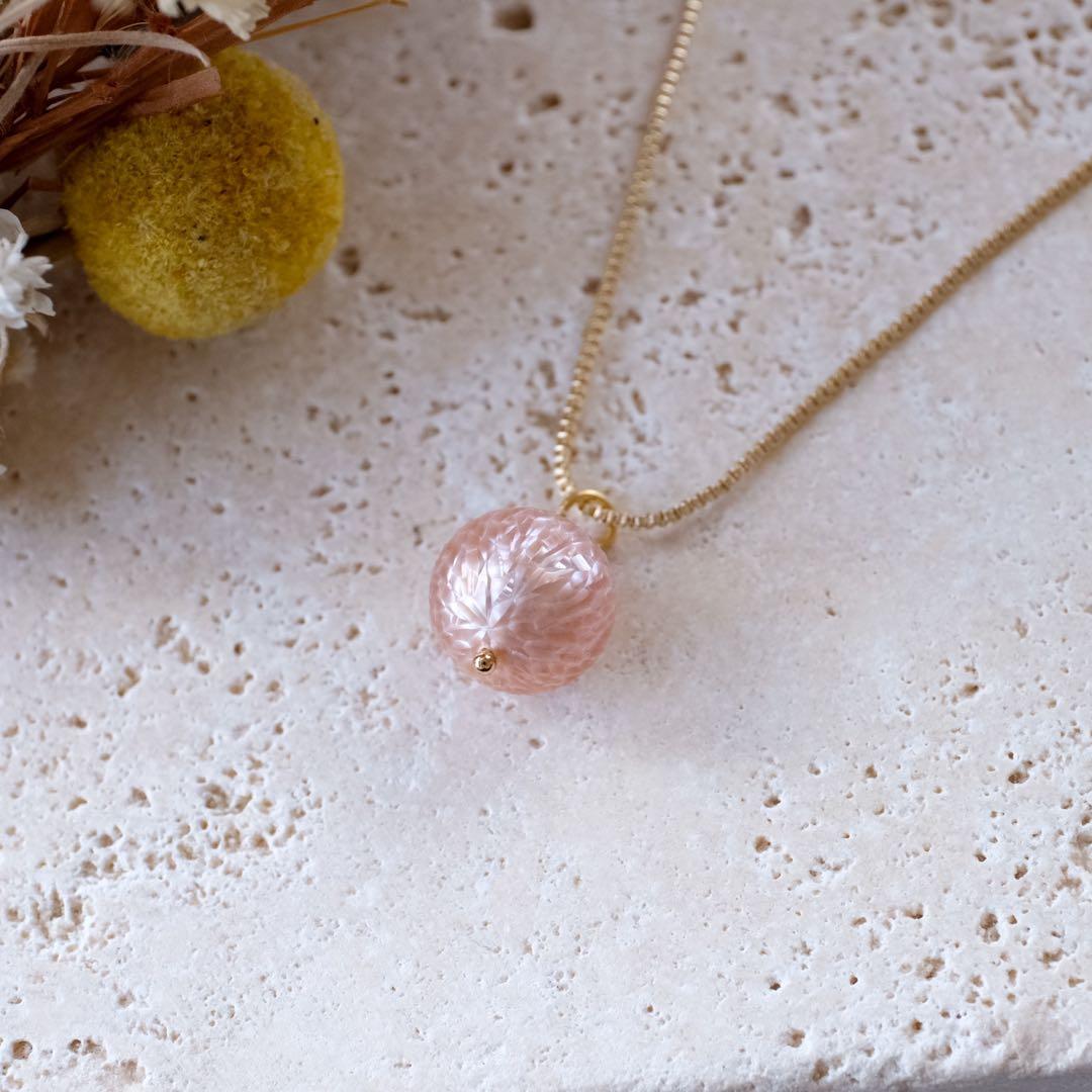 Kaya ♦︎14kgfピーチピンクドラゴンスケールカービングPT