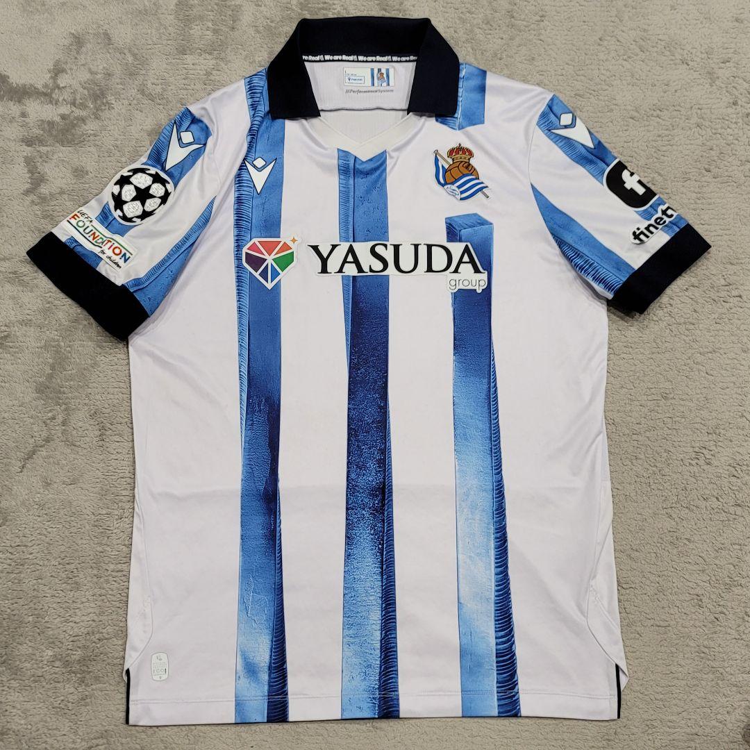 レアル・ソシエダ　23/24　ユニフォーム　L　ダビドシルバ Macron