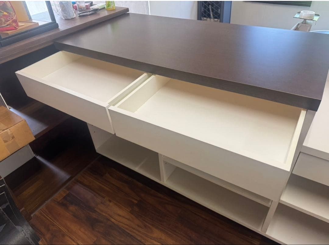 定価20万 美品 木製レジカウンター 可動棚付 店舗什器