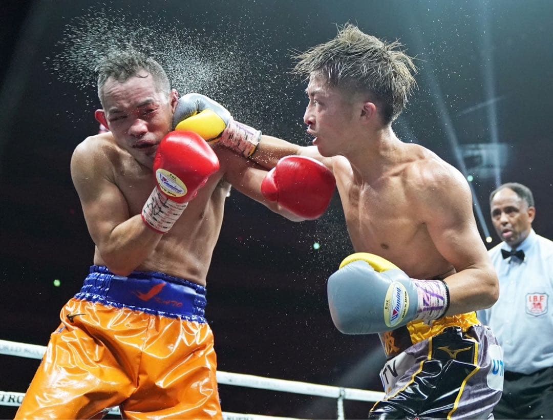 [井上尚弥］Winning ボクシンググローブ 8oz グレー/イエロー