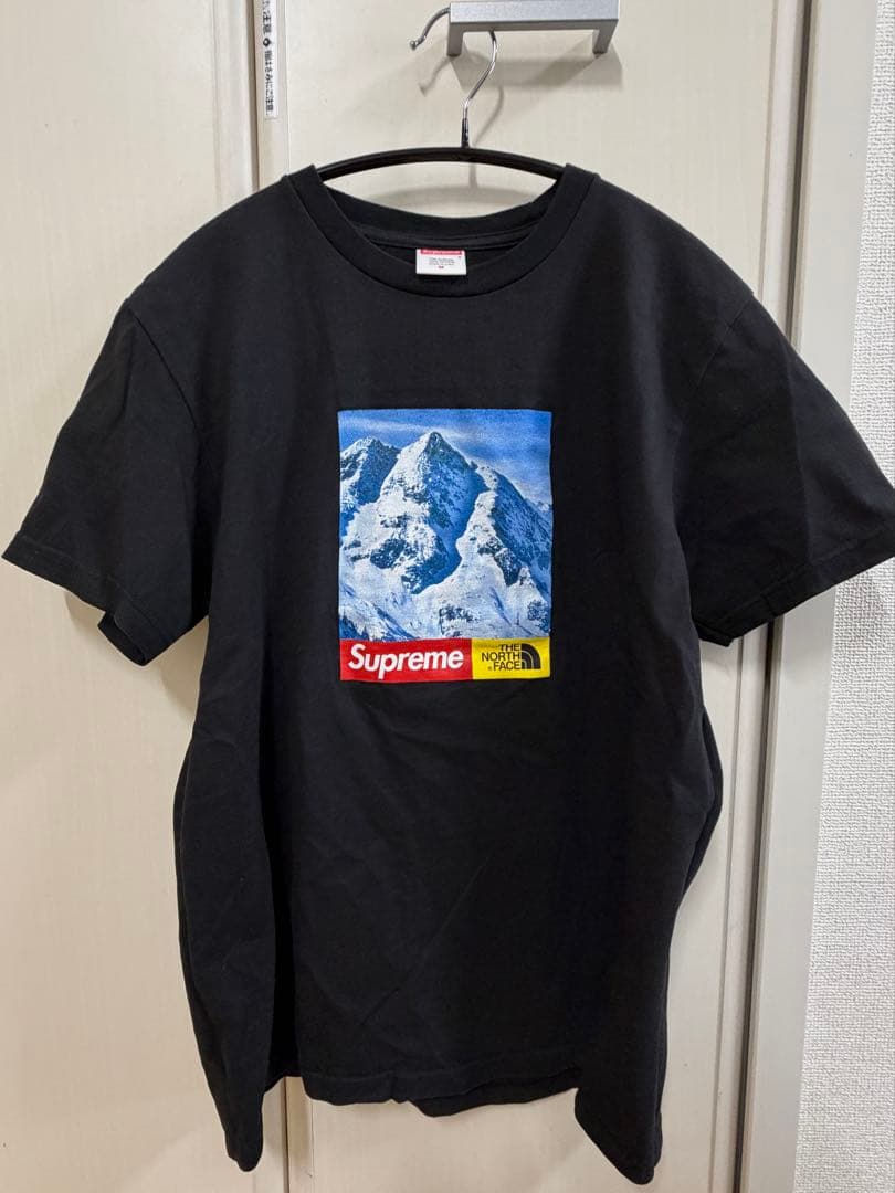 Supreme×THE NORTH FACE 【ブラック Tシャツ/Mサイズ］