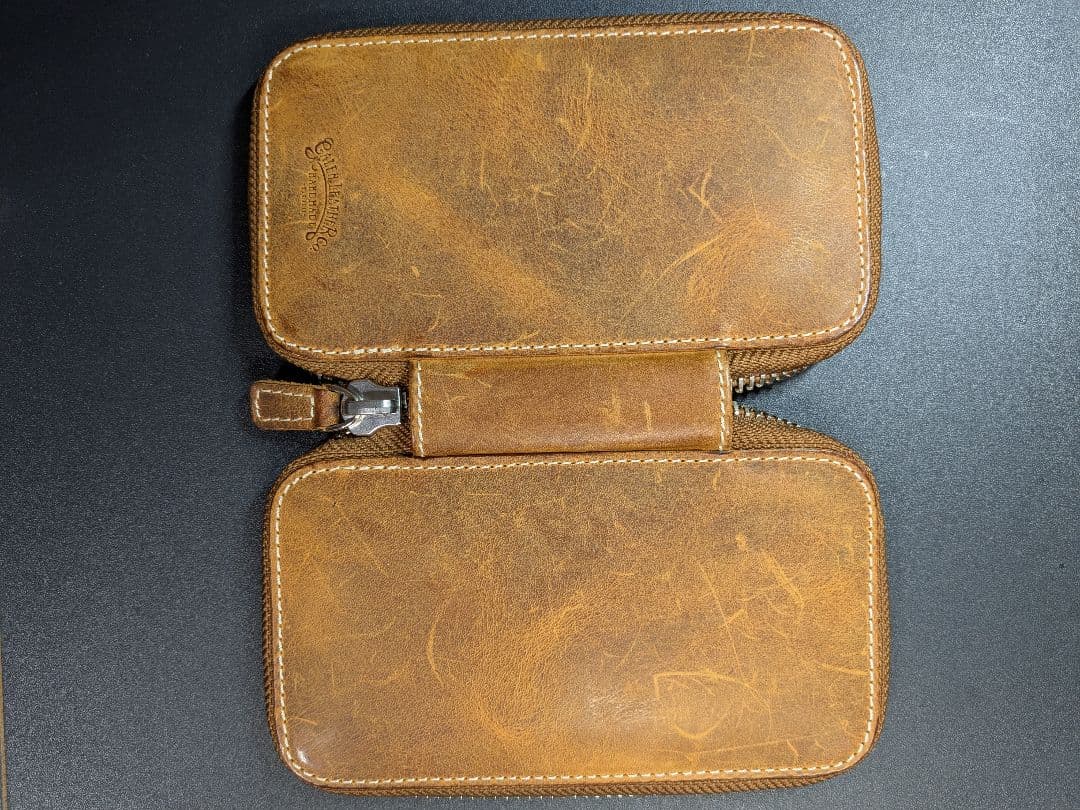 ガレンレザー　6本挿しペンケース　クレイジーホースレザー