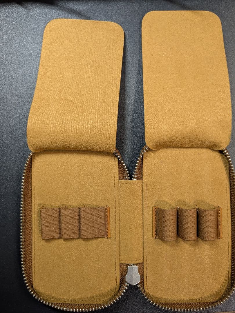 ガレンレザー　6本挿しペンケース　クレイジーホースレザー