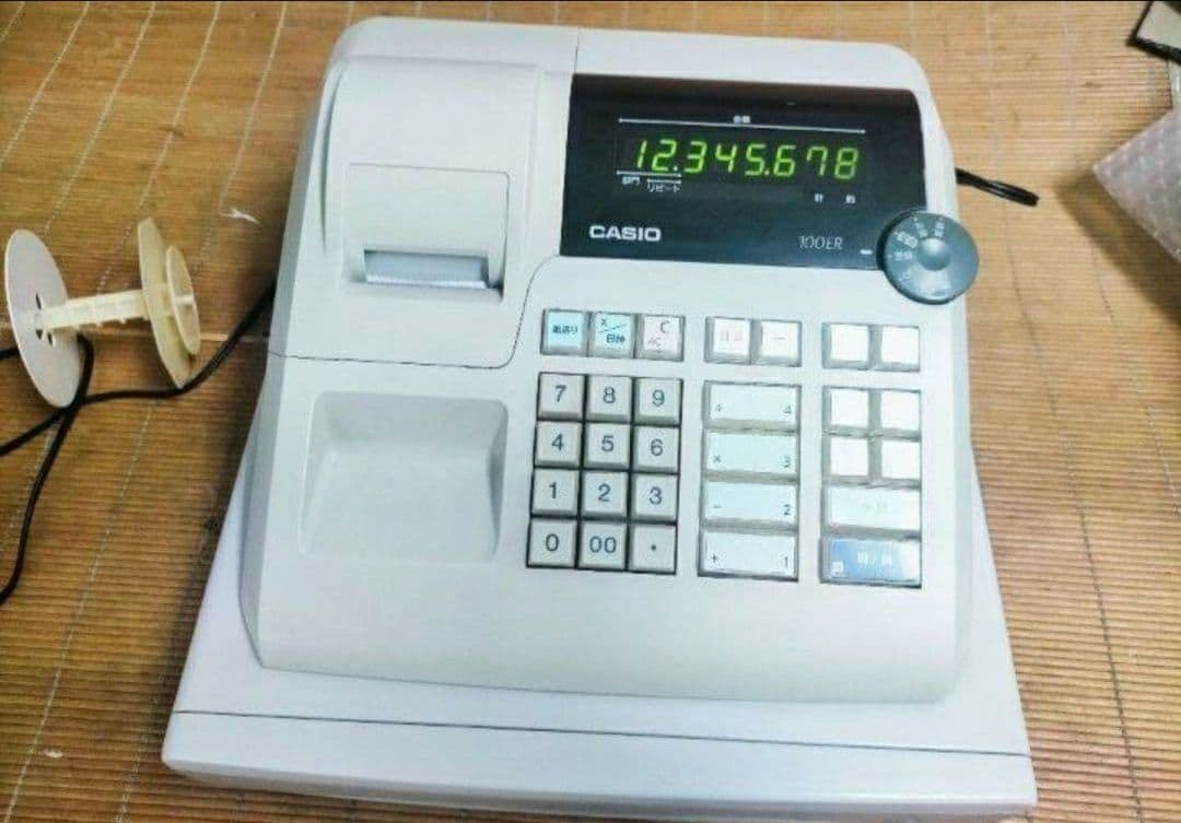 カシオレジスター　100ER　簡単便利特殊　送料込　260110