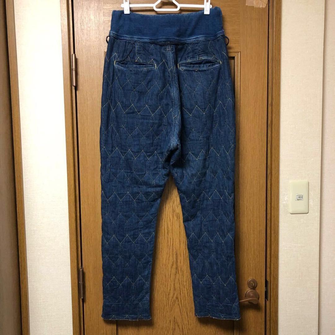 KAPITAL キャピタル デニム ワッフルキルティング サルエルヌーベルパンツ