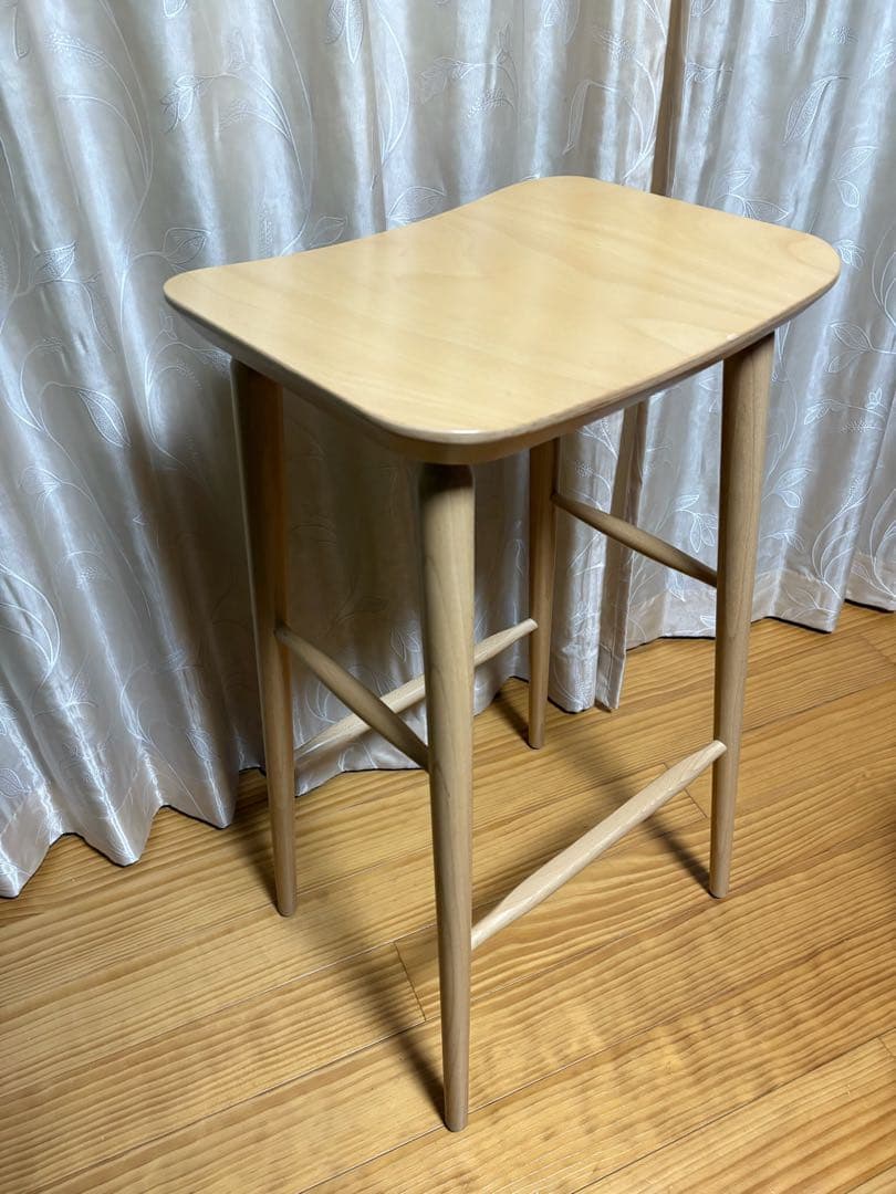 QUON クオン　スツール カウンターチェア ポーランド　木製 天然木