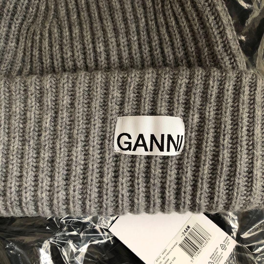 新品　正規品　GANNI ガニー　ニット帽