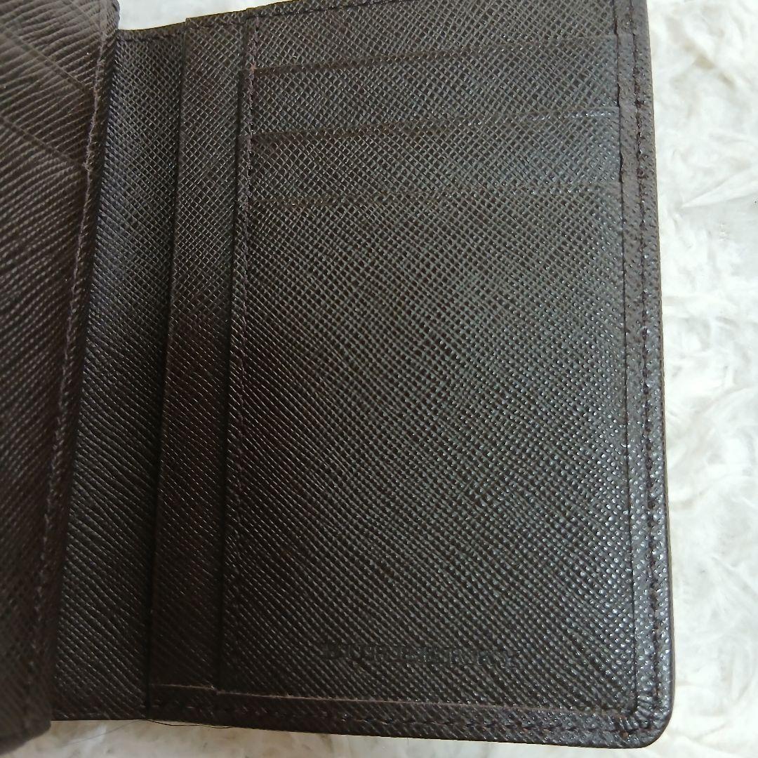 【BURBERRY】ノバチェック　レザー がま口　3つ折り財布