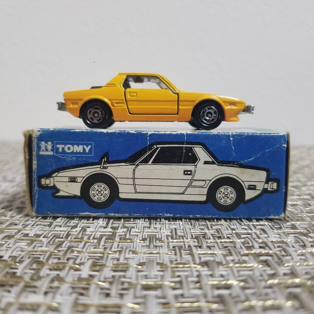 トミカ　青箱　No.F28 フィアットX1/9　イエロー　日本製