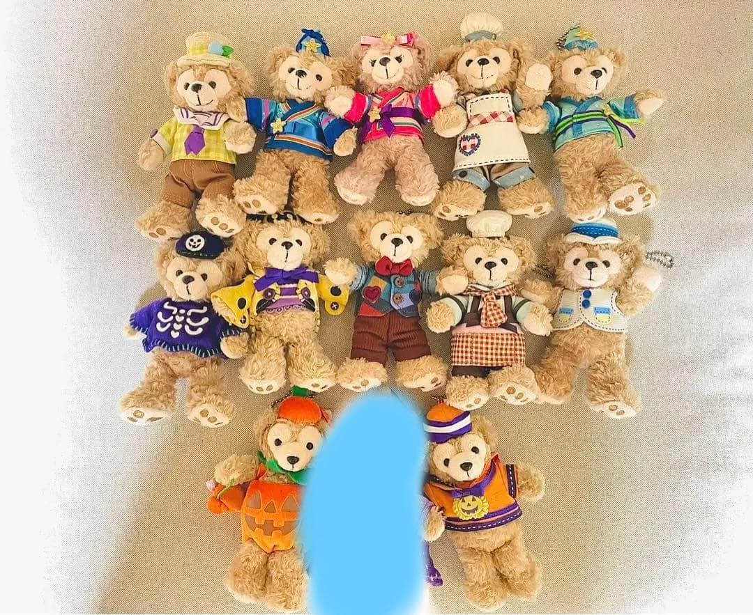 ディズニー ぬいぐるみバッジ ダッフィー オープンマウス