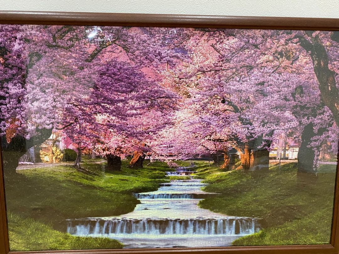 ジグソーパズル用デザイン完成品3点セット　フレーム付き