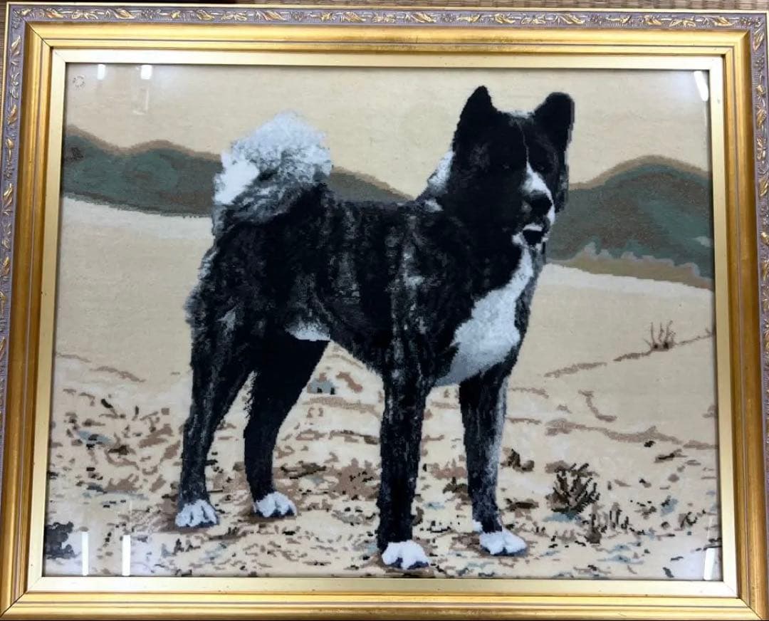 タブリーズ最高峰アリーナサブペルシャ絨毯額52.5×65㎝東な7-0809☆2F