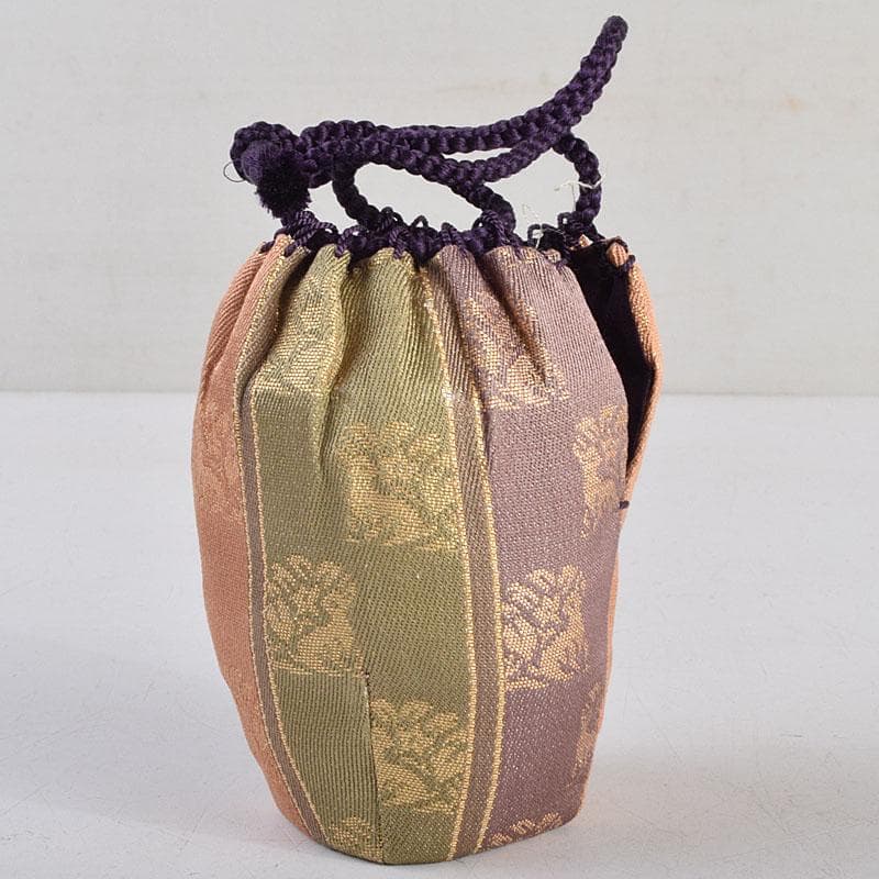 茶道具　高取焼　高取喜恵造　茶入　仕覆付　共箱　V　8889