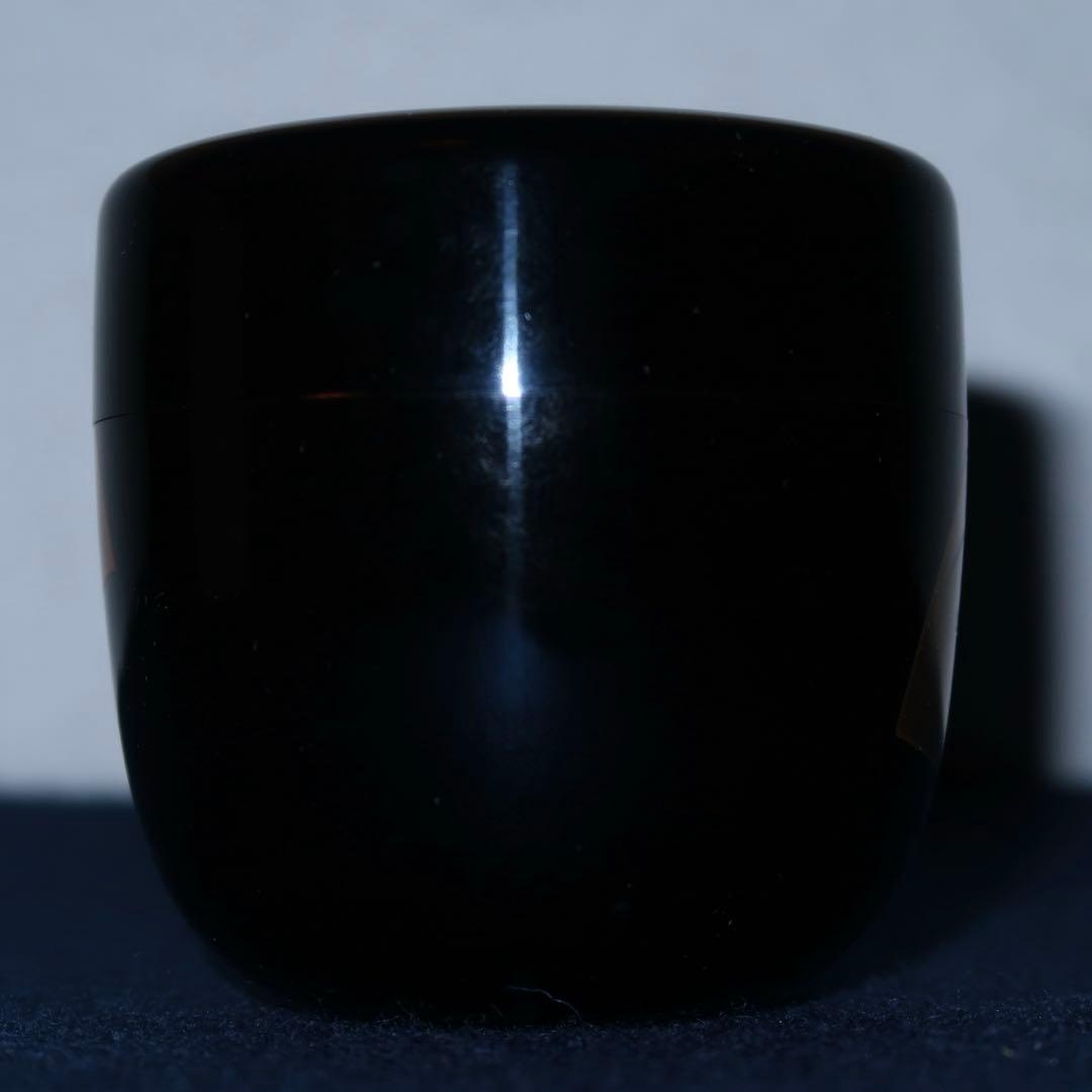 【茶道具】景雲作　扇面蒔絵中棗