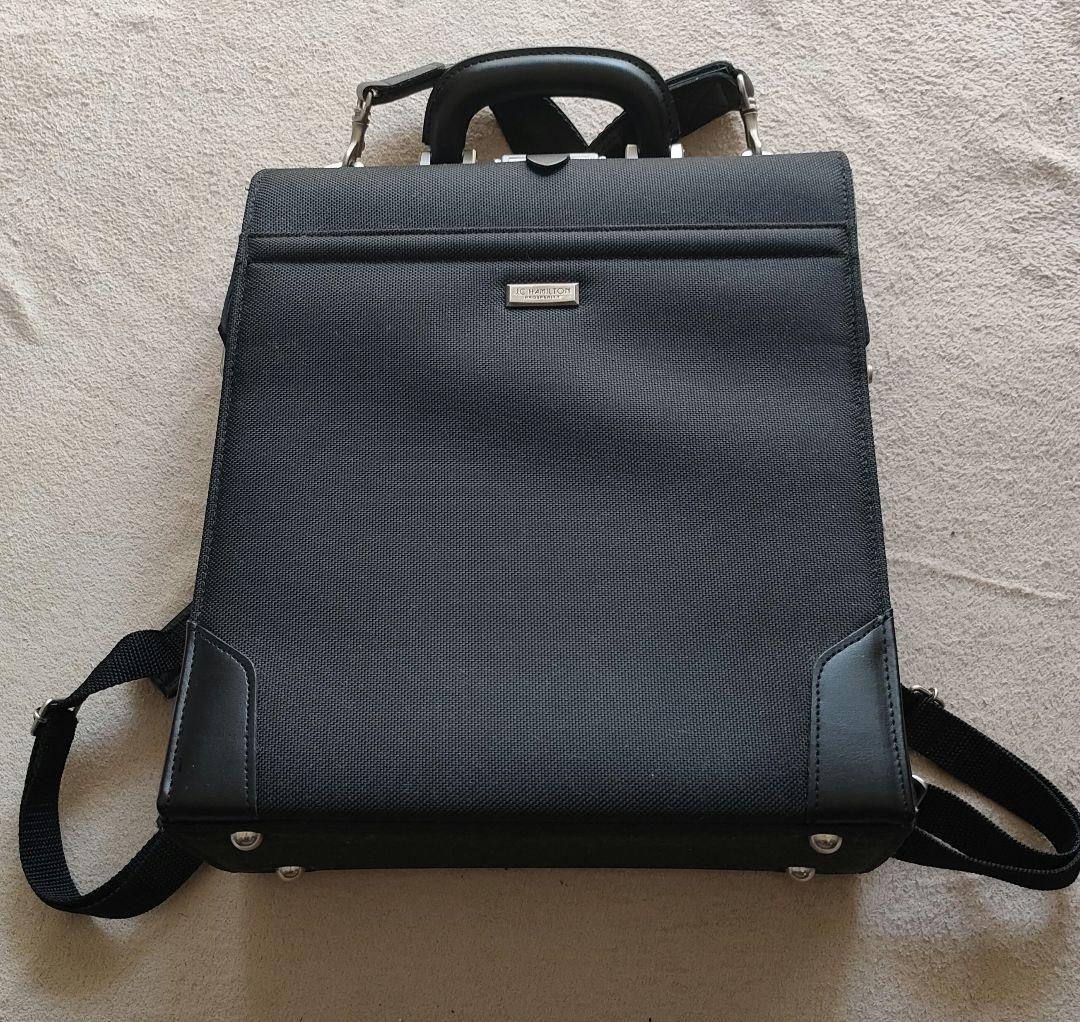 m*6様 J.C. HAMILTON ブラックビジネスバッグ