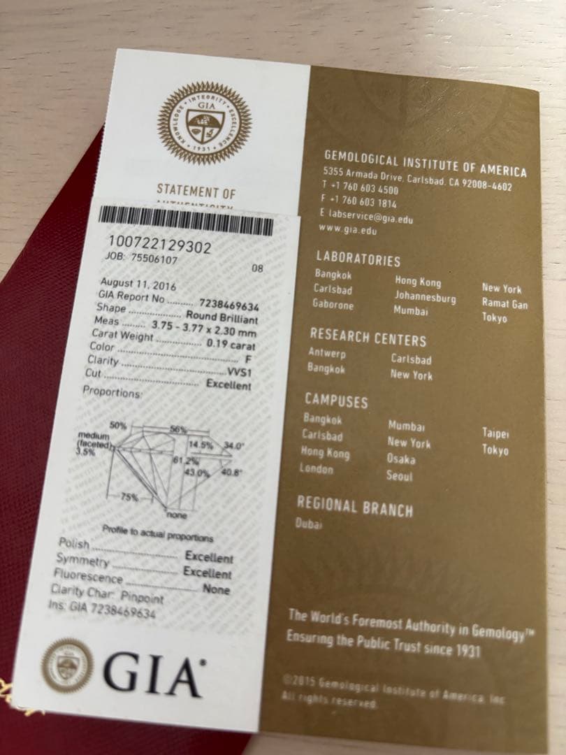 ほぼ未使用　Cartier ソリテールリング　ブリリアントカット ダイヤモンド