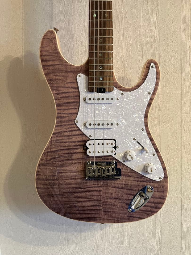 美品 AriaProII 714-AE200 エレキギター ラベンダー　パープル