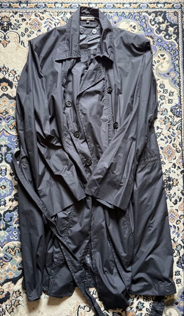 Ann Demeulemeester/本人期/ナイロンチェスターコート