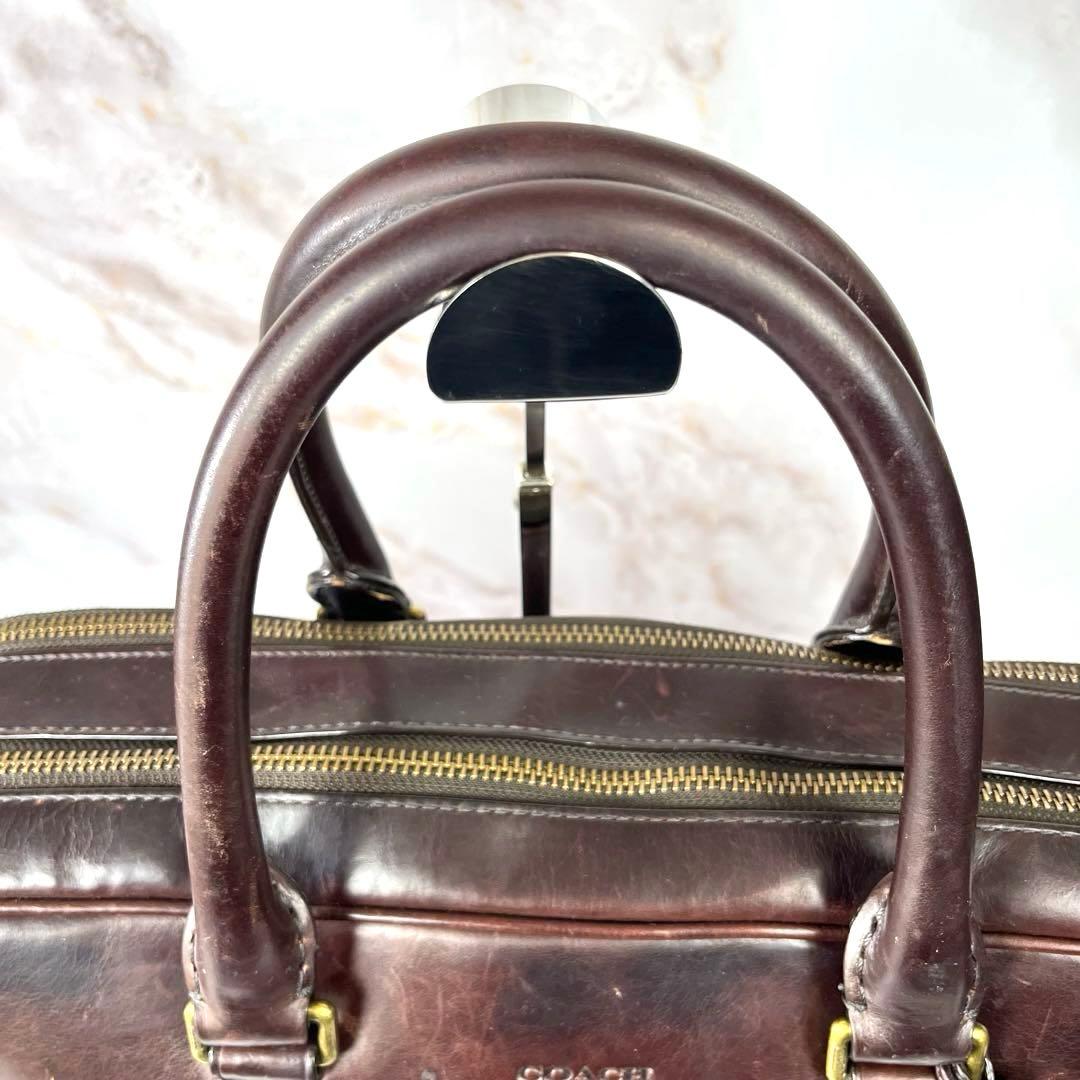 COACH コーチ ビジネスバッグ オールレザー A4可 オプアート 通勤
