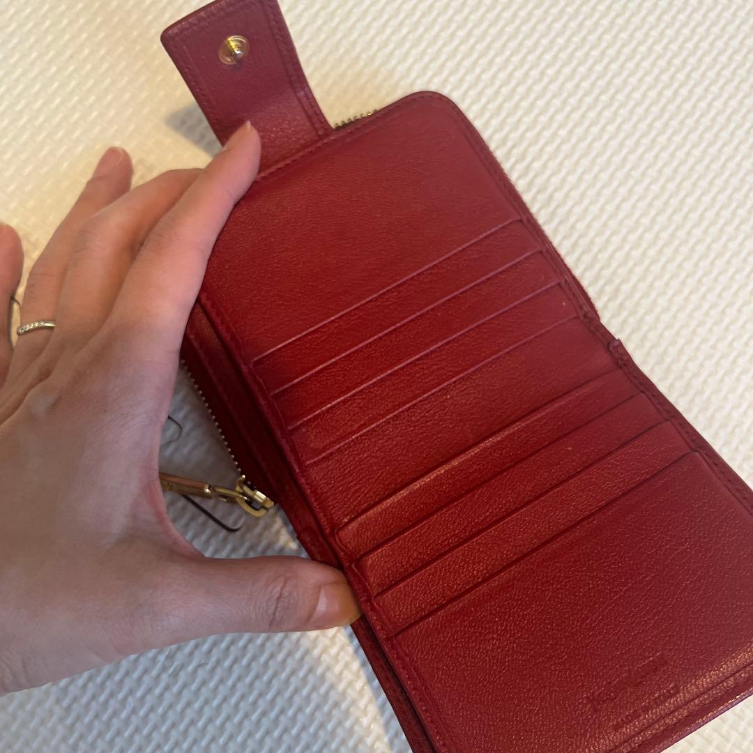 YSL レザー 二つ折り財布