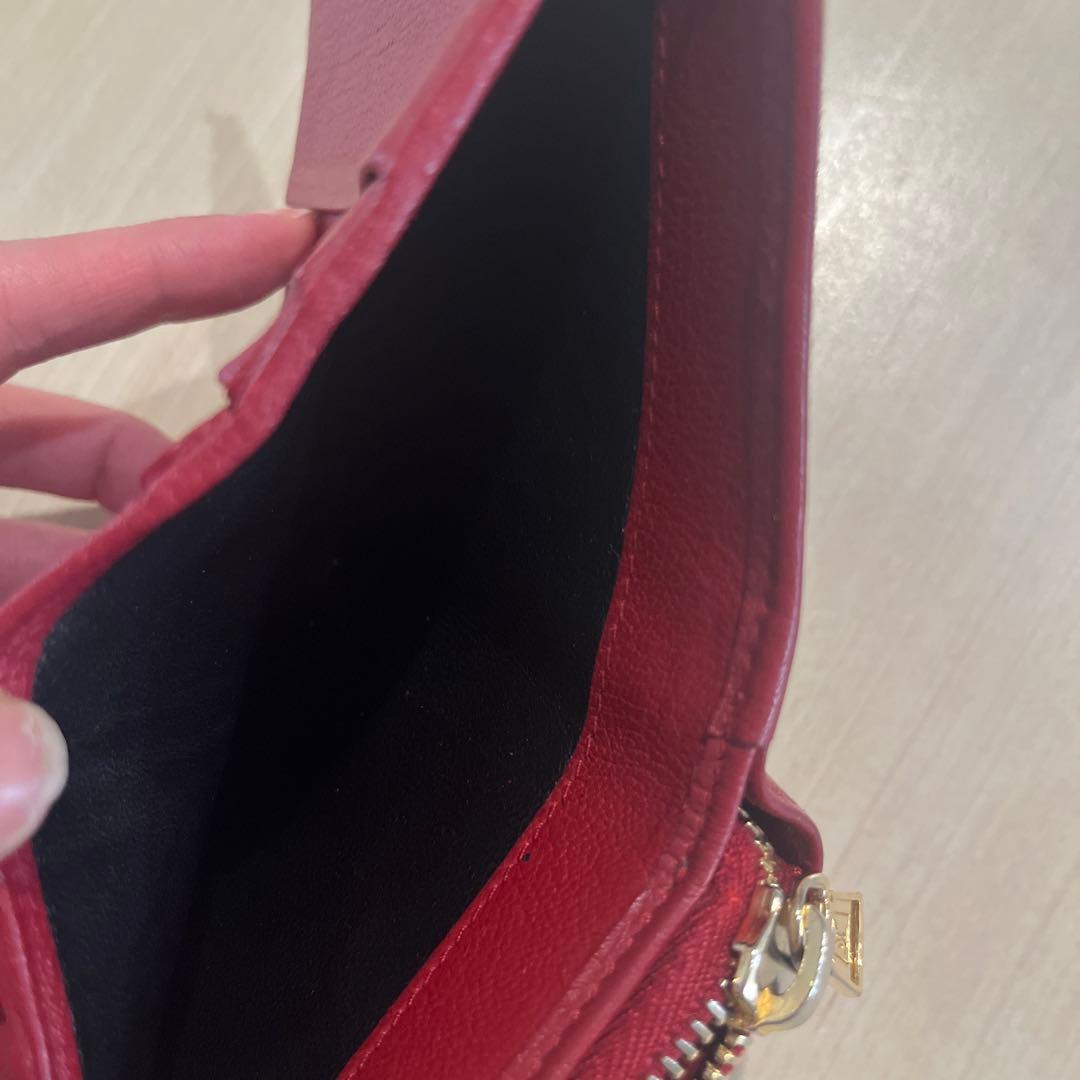 YSL レザー 二つ折り財布