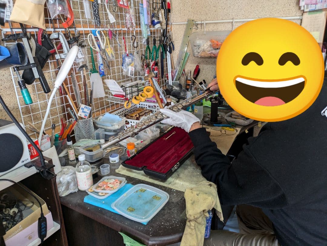 フルート　調整済　ヤマハ　YFL211S（銀メッキ、Eメカ仕様）