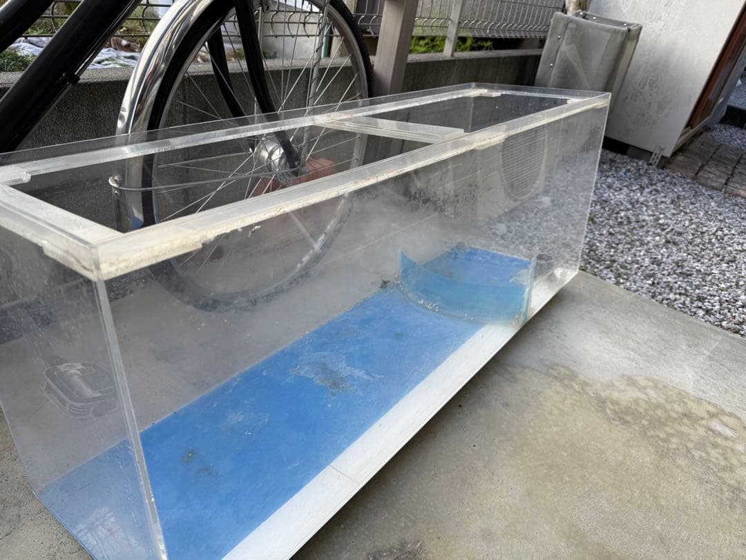120cm アクリル水槽　オーバーフロー加工済