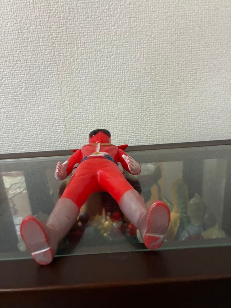 ☆専用☆ 【当時物】ゴレンジャー アカレンジャー　パチ　無版権　ソフビ　約20㎝