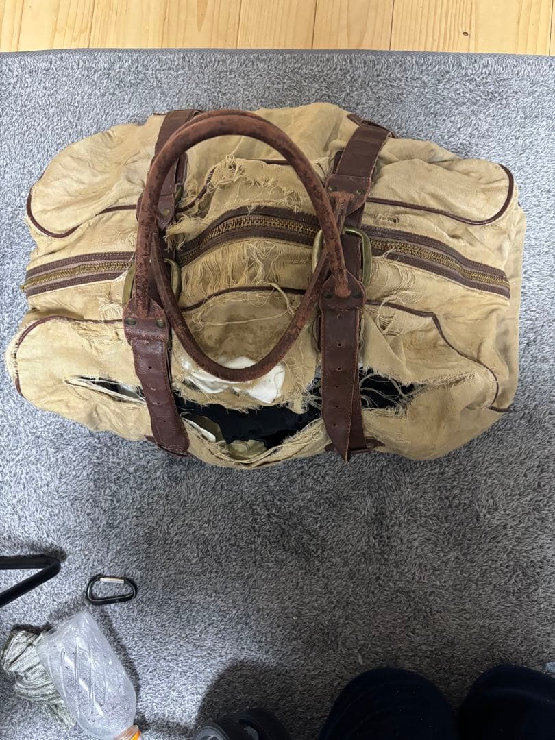 50s 60s L.L.Bean ボストンバッグ ベージュ キャンバス