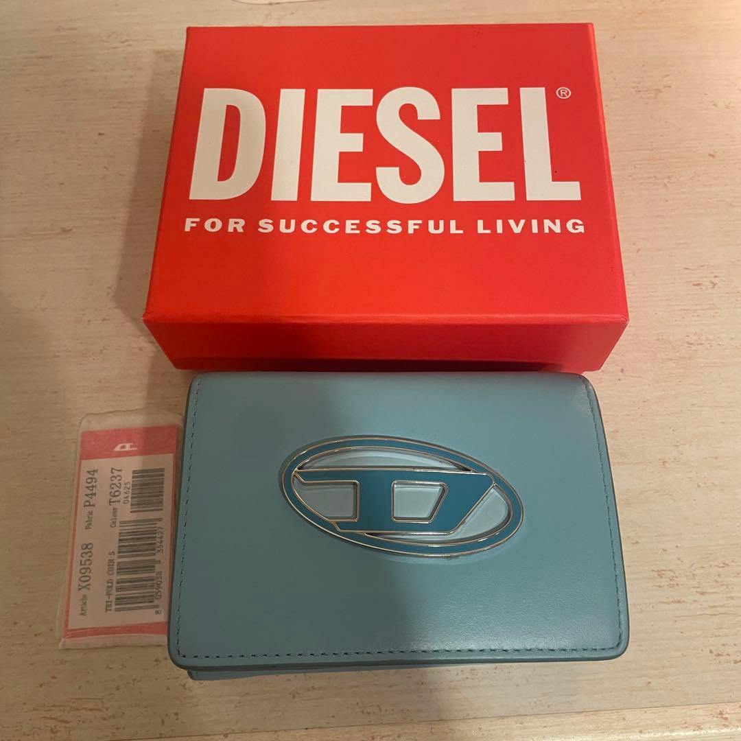 DIESEL ディーゼル　Dロゴ　カウレザー　三つ折りウォレット