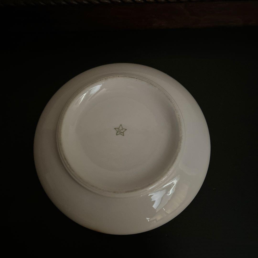 オールドノリタケ　バラ図　蓋付　菓子器 RC印