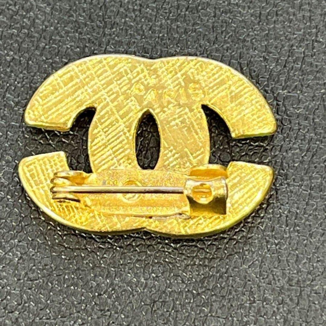 ⭐美品⭐シャネル ココマーク ヴィンテージ ブローチ ゴールド ラインストーン