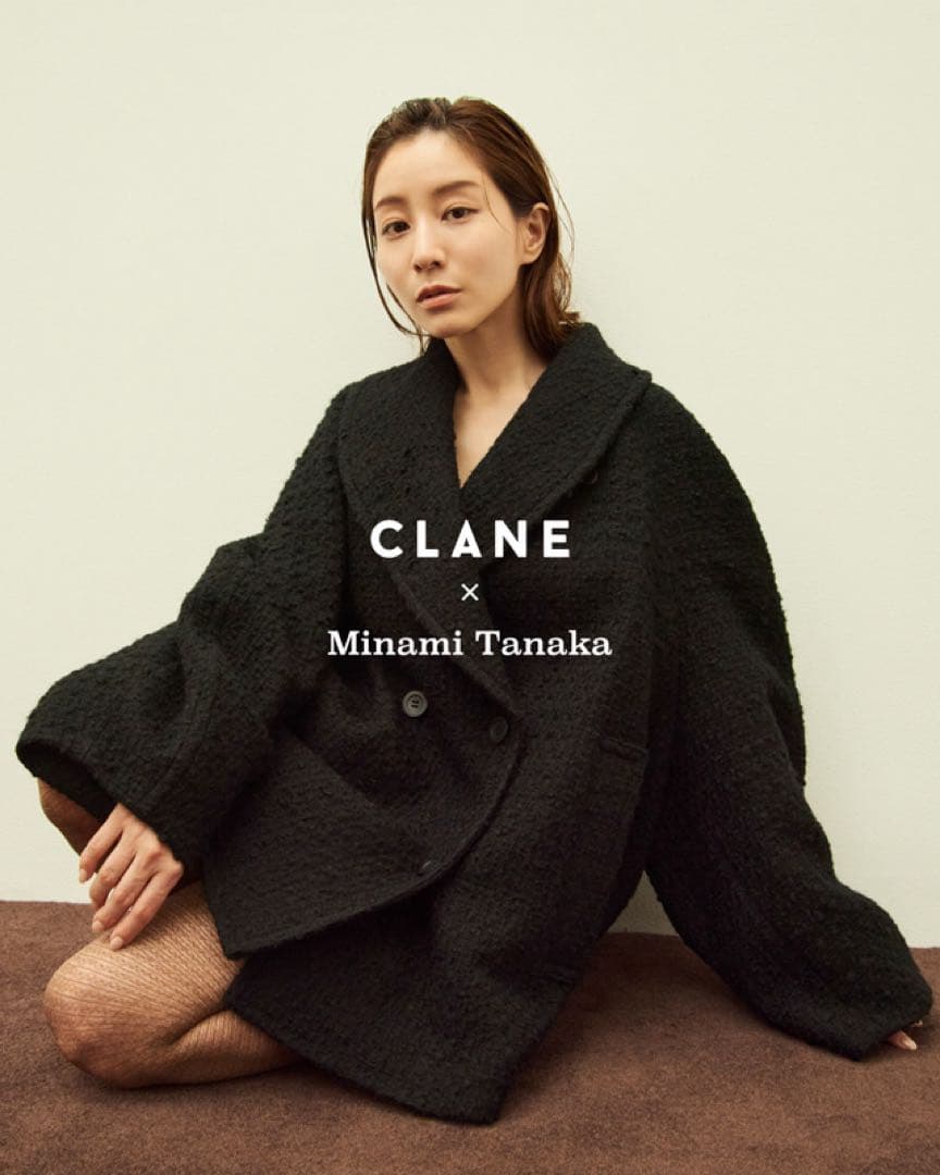 clane 田中みな実　OVER TWEED COAT